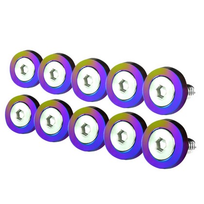 Spec-D 10mm Bolt Fender Aluminum Washer Set 10-Piece Spec-D 10mm Bolt Fender Aluminum Washer Set 10-Piece
